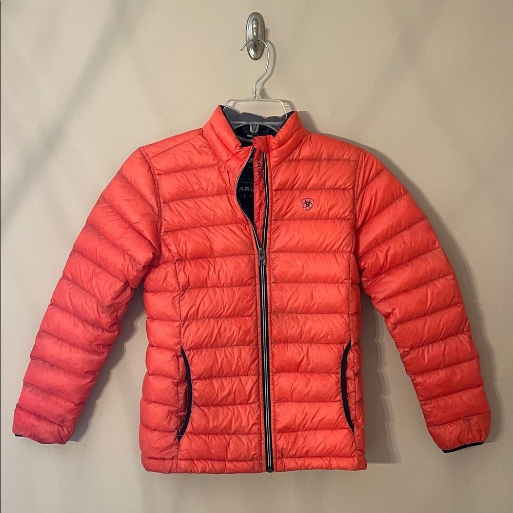 Ariat Kids Ideal 3.0 Down Jacket Girls Size Large Orange - Burnt Bri Puffer